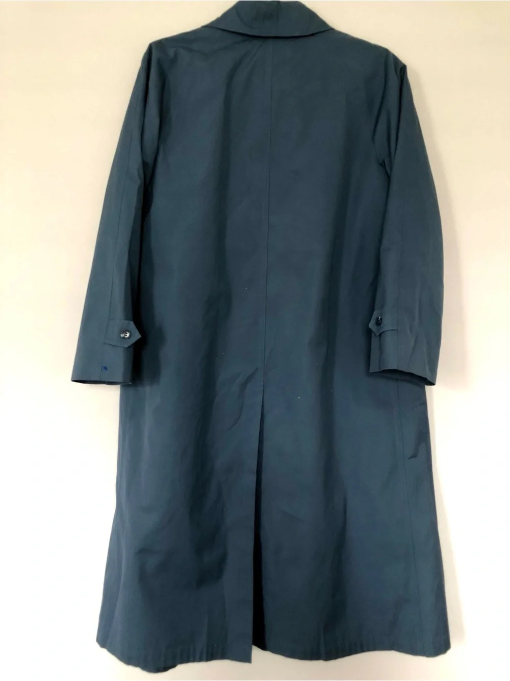 Vintage London Fog Navy Maincoat Fleece Lined Raincoat Petite 8 USA Made